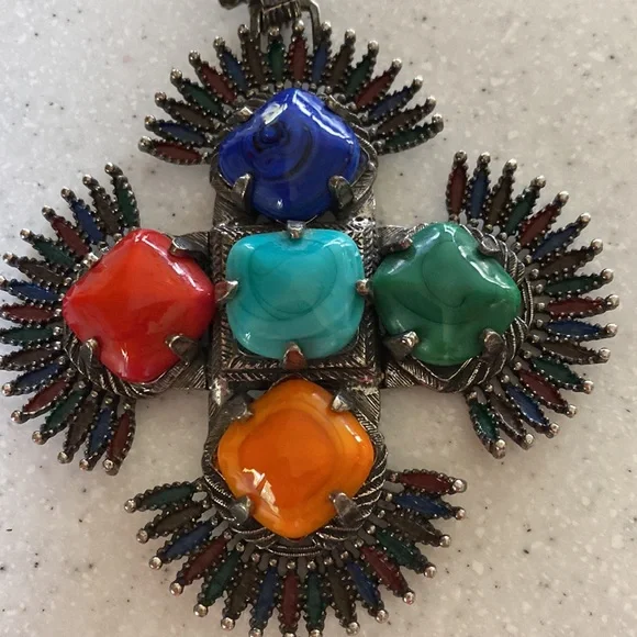 LARRY VRBA MAYAN MEDALLION PENDANT